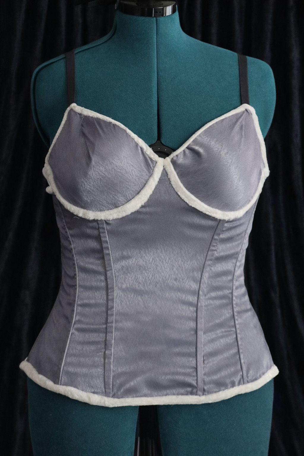 Silver Casual Overbust Corset